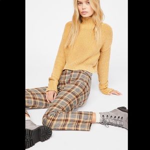 Free People x Lykke Wulff Plaid Ranch Pants